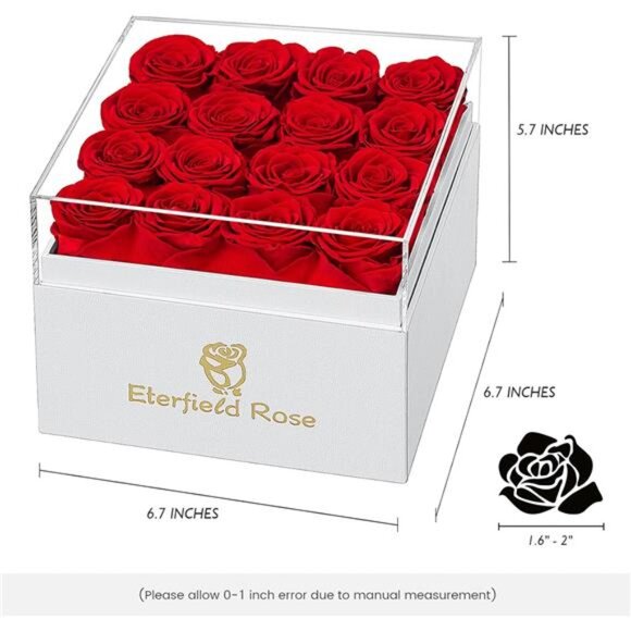 Eterfield Forever Flowers Preserved Roses Real Roses That Last a Year Rose Box - Picture 10 of 14
